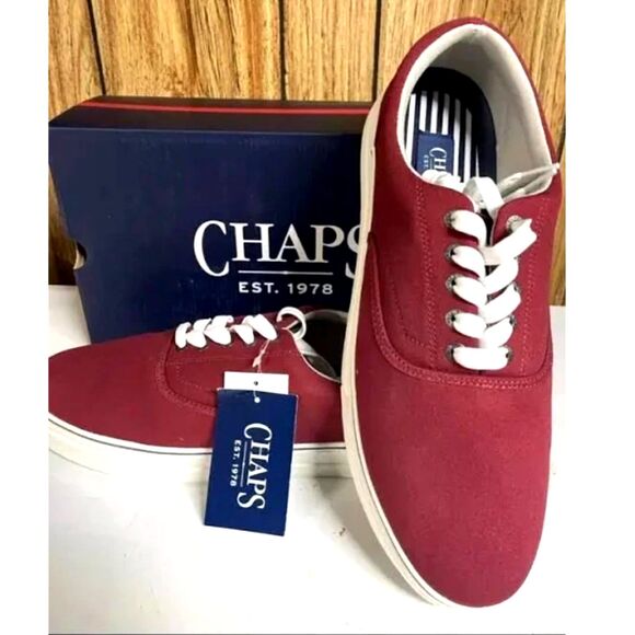 Canvas Lace Up Sneakers . Size: 12 . Chaps . New in Box - Picture 1 of 9